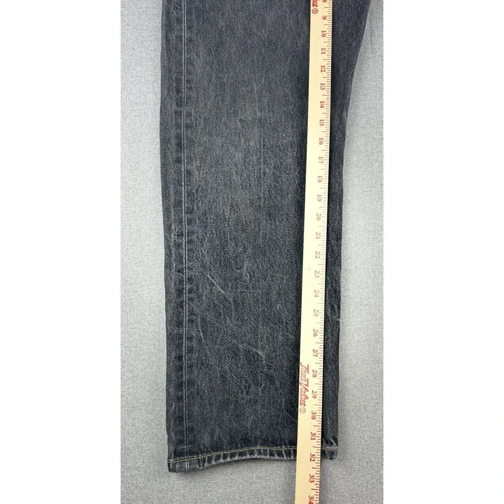 Levi's 501 Jeans Men's 40x32 Black Gray Button Fly Straight Leg Made in Mexico